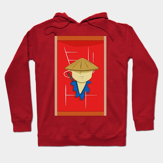 Samurai cartoon Hoodie by BaymaxGG